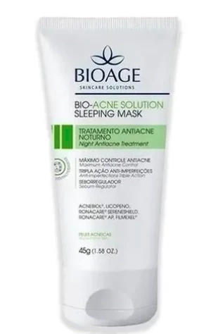 Bio-Acne Solution Sleeping Mask Trat Antiacne Noturno 45g