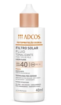 Protetor Solar Fluid Tonalizante FPS 40 - Alta Proteção - Peach - 40ml