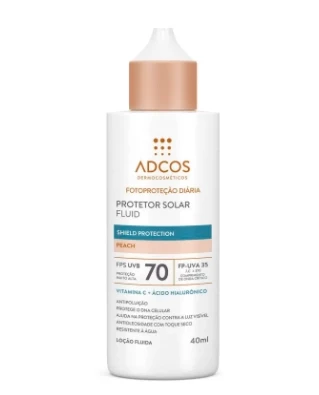 Protetor Solar Fluid Colors FPS 70 - Shield Protection - Peach - 40ml