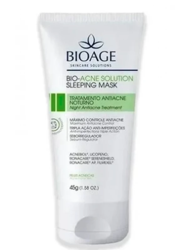 Bio-Acne Solution Sleeping Mask Trat Antiacne Noturno 45g