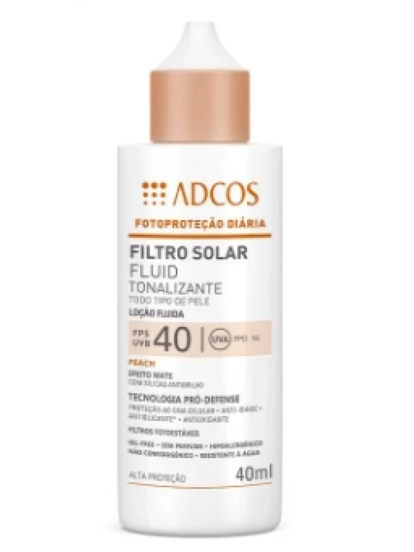 Protetor Solar Fluid Tonalizante FPS 40 - Alta Proteção - Peach - 40ml
