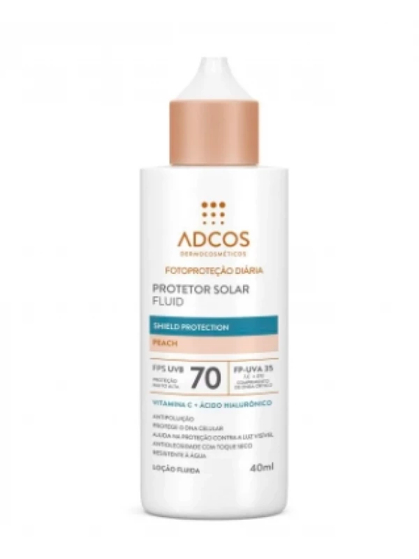 Protetor Solar Fluid Colors FPS 70 - Shield Protection - Peach - 40ml
